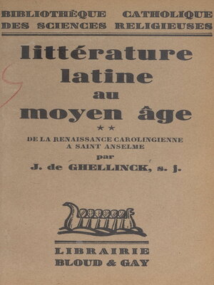 cover image of Littérature latine au Moyen Âge (2)